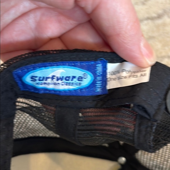 Hawaii Trucker Stylish Black and Gray Women's Hat - Picture 2 of 2